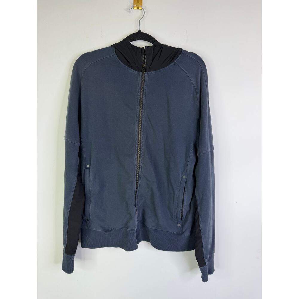 Lululemon Full Zip Studio Hoodie Mens large Black/gray LM4171S